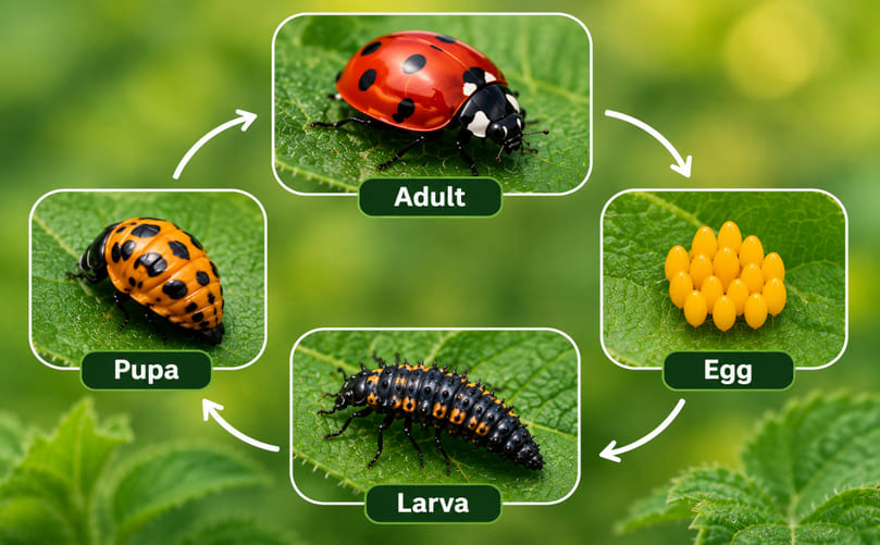 From Egg to Predator: Life Cycle of Ladybird Beetles From Egg to Predator: Life Cycle of Ladybird Beetles