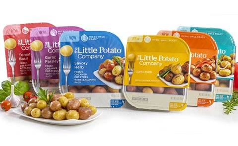 Driven by consumer feedback, The Little Potato Company's Microwave Ready and Oven|Grill Ready Kits have gotten a fresh look, more functional packaging and two delicious new flavors: Tomato Basil and Roasted Red Pepper & Onion. Driven by consumer feedback, The Little Potato Company's Microwave Ready and Oven|Grill Ready Kits have gotten a fresh look, more functional packaging and two delicious new flavors: Tomato Basil and Roasted Red Pepper & Onion.