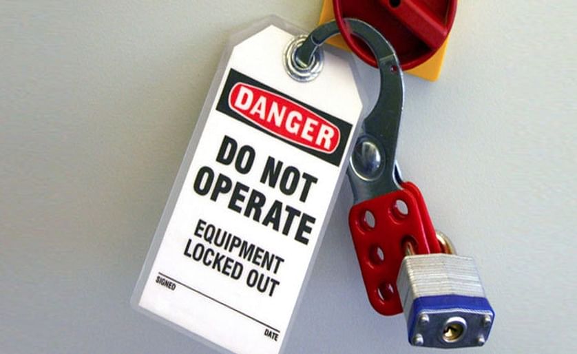 Working in and around hazardous machinery and equipment requires "lockout/tagout" safety procedures to prevent the machinery from starting or moving during service and maintenance.