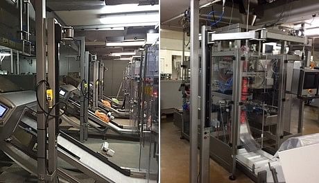 Lutosa packaging machines with lifting systems