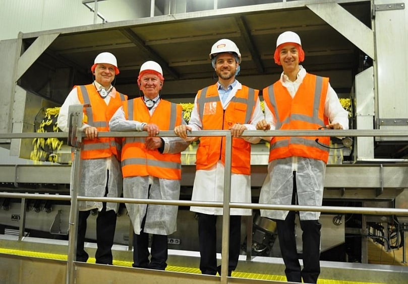 From left to right: Erwin Pardon (Managing Director McCain Continental Europe), Guy Van den Broeke (Founder of Lutosa), Alain Duranleau (Managing Director of Lutosa SA) and Max Koeune (President and CEO of McCain Foods) From left to right: Erwin Pardon (Managing Director McCain Continental Europe), Guy Van den Broeke (Founder of Lutosa), Alain Duranleau (Managing Director of Lutosa SA) and Max Koeune (President and CEO of McCain Foods)