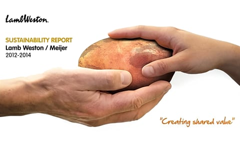 Lamb Weston / Meijer publishes sustainability report 2012-2014 Lamb Weston / Meijer publishes sustainability report 2012-2014