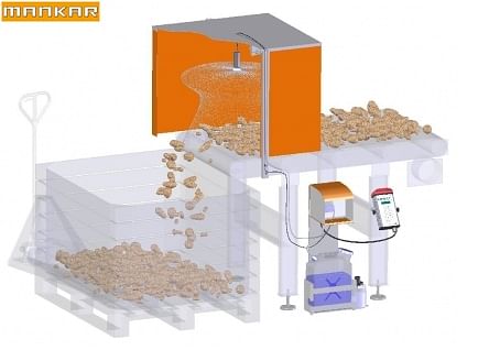 Typical application of Mafex Spraying system for potatoes