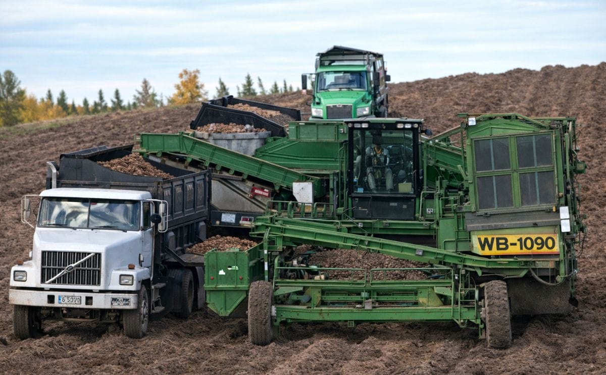 Maine Potato harvest Maine Potato harvest