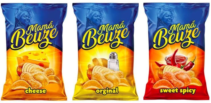 Mama Belize potato chips. Mama Belize potato chips.