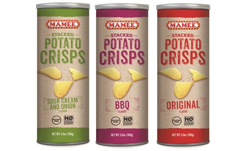 Mamee Stacked Crisps are available in the flavors Original, BBQ, and Sour Cream &amp; Onion,