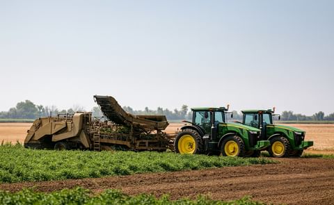 This year has been a difficult one for potato producers in the Portage, Manitoba region. Shifting weather extremes have made both growing and harvesting difficult at times. This year has been a difficult one for potato producers in the Portage, Manitoba region. Shifting weather extremes have made both growing and harvesting difficult at times.