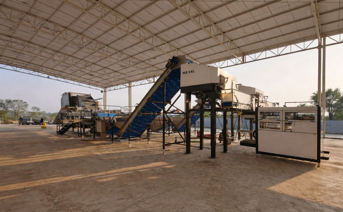 Dual Manter M2 XXL weighers and SemiPack machines installed at Balaji Wafers