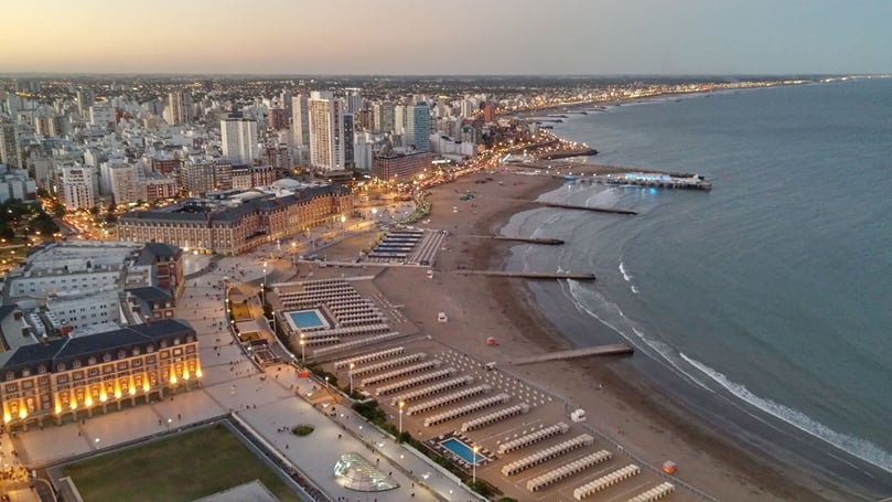 Mar del Plata, Argentina - better known for its beaches than for its industry Mar del Plata, Argentina - better known for its beaches than for its industry