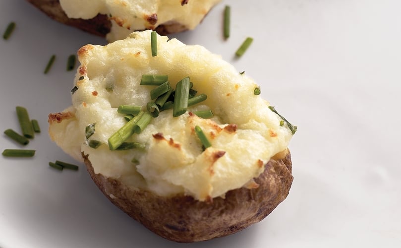 Twice-Baked Sour Cream and Chive Potatoes (Courtesy: Martha Stewart) Twice-Baked Sour Cream and Chive Potatoes (Courtesy: Martha Stewart)