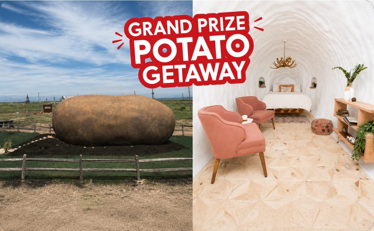 Idahoan and the Idaho Potato Commission celebrate National Potato Day with a mashed potato recipe contest offering a grand prize potato getaway at the iconic Big Idaho Potato Hotel.