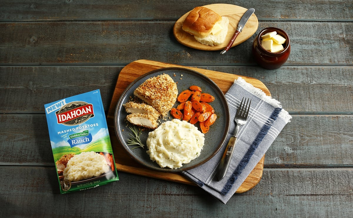 Idahoan® Mashed Potatoes Seasoned with Hidden Valley® Original Ranch® Idahoan® Mashed Potatoes Seasoned with Hidden Valley® Original Ranch®