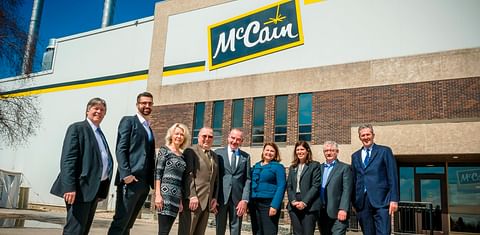 McCain Foods Portage la Prairie, Manitoba facility celebrated 40 years in business on April 15th with dignitaries joining McCain executives to officially open its new $10 million potato receiving area.