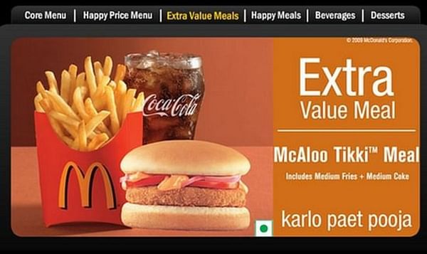 The Potato Burger is the highest-grossing menu item For McDonald's India