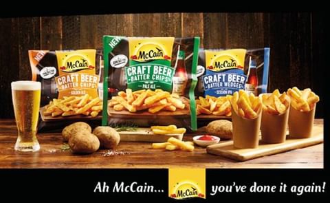 McCain changes the frozen chip world with the launch of its craft beer battered chips and a new campaign by Cummins&Partners. McCain changes the frozen chip world with the launch of its craft beer battered chips and a new campaign by Cummins&Partners.