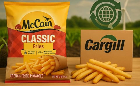McCain and Cargill showcase their collaboration on sustainable, better-for-you French fries for the growing Indian frozen food market. McCain and Cargill showcase their collaboration on sustainable, better-for-you French fries for the growing Indian frozen food market.