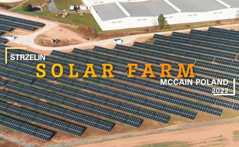 McCain Continental Europe Solar Park in Strzelin, Poland June 2022 McCain Continental Europe Solar Park in Strzelin, Poland June 2022