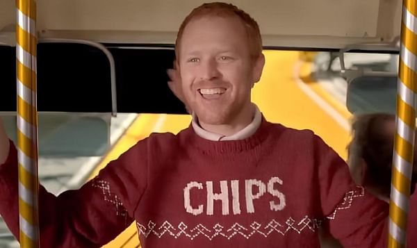 This "Chips" Sweater is now available at clothing chain Primark