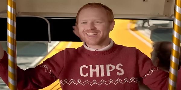 This "Chips" Sweater is now available at clothing chain Primark