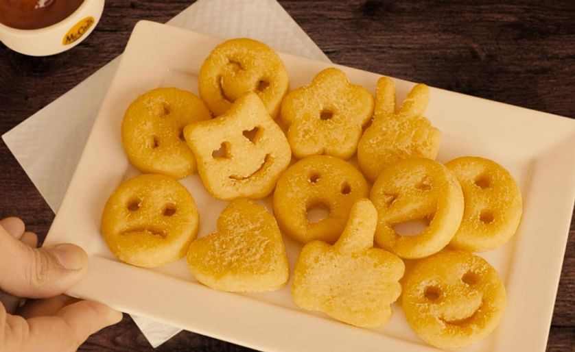 One of McCain Foods signature potato specialties are the McCain smiles. Now, McCain Foods taken these potato specialties beyond 'Smiles' and offers in Brazil a full range of Emoji's