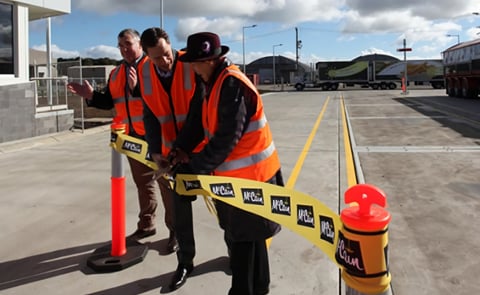 McCain Foods Karl Thin and Louis Wolthers, with Committee for Ballarat's Janet Dore, celebrate the investment project. McCain Foods Karl Thin and Louis Wolthers, with Committee for Ballarat's Janet Dore, celebrate the investment project.