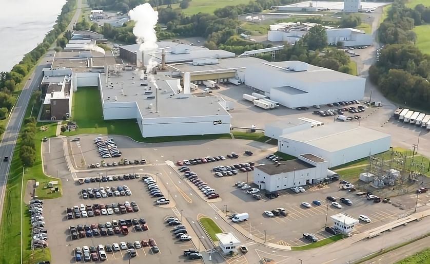 Aerial impression of the McCain Foods (Canada) potato processing plant in Carberry in July 2015