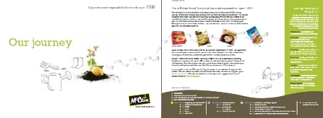McCain Foods Corporate Social Responsibility Report 2009 McCain Foods Corporate Social Responsibility Report 2009