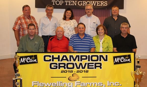 Flewelling Farms named Champion Potato Grower for McCain Foods -Easton, Maine