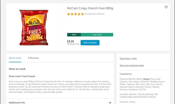McCain Foods GB partners with e.fundamentals to help drive online sales