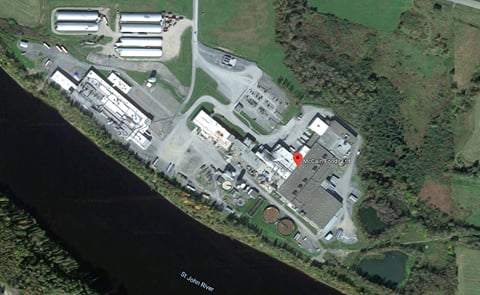 Satellite view of the McCain Foods Grand Falls Facility (Courtesy: Google Maps) Satellite view of the McCain Foods Grand Falls Facility (Courtesy: Google Maps)