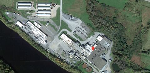 Satellite view of the McCain Foods Grand Falls Facility (Courtesy: Google Maps)