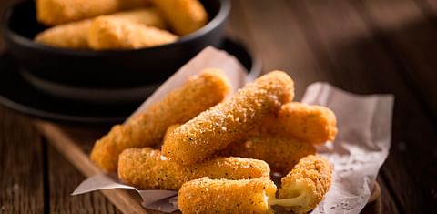 McCain Foods Mozzarella cheese sticks, one of several cheese based appetizers offered by the company.
