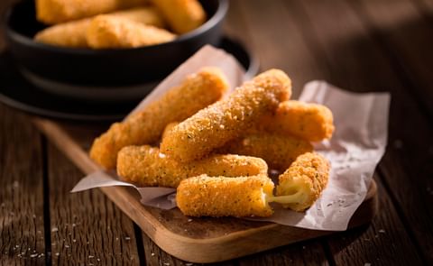 McCain Foods Mozzarella cheese sticks, one of several cheese based appetizers offered by the company. McCain Foods Mozzarella cheese sticks, one of several cheese based appetizers offered by the company.
