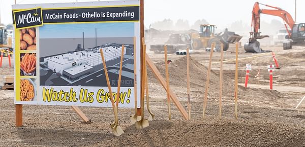 Construction Potato Processing Plant Expansion McCain Foods - Othello to resume early October