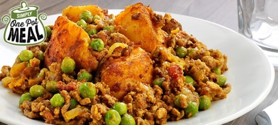 India: Foodservice recipe for One Pot Meal Lamb Keema and Potato Curry India: Foodservice recipe for One Pot Meal Lamb Keema and Potato Curry