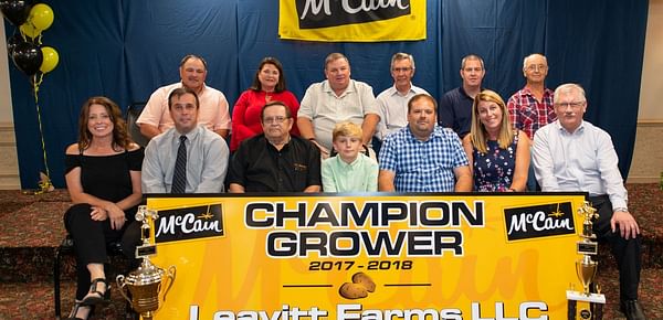 Leavitt Farms recognized as top potato grower for McCain Foods Easton