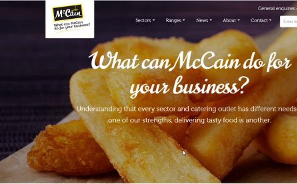 McCain Foodservice (United Kingdom) launches new website