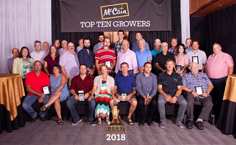 Front Row, L-R: Jean-Luc Ouellette, Marie Fournier, Tobie Daigle, Carole Daigle, Fabien Daigle, Luc Gervais, Alyre Poitras, Lionel Poitras.
Middle Row, L-R: Christine Wentworth, VP Agriculture NA, Josée Bernard, Field Representative, Rock Poitras, Luc Front Row, L-R: Jean-Luc Ouellette, Marie Fournier, Tobie Daigle, Carole Daigle, Fabien Daigle, Luc Gervais, Alyre Poitras, Lionel Poitras.
Middle Row, L-R: Christine Wentworth, VP Agriculture NA, Josée Bernard, Field Representative, Rock Poitras, Luc