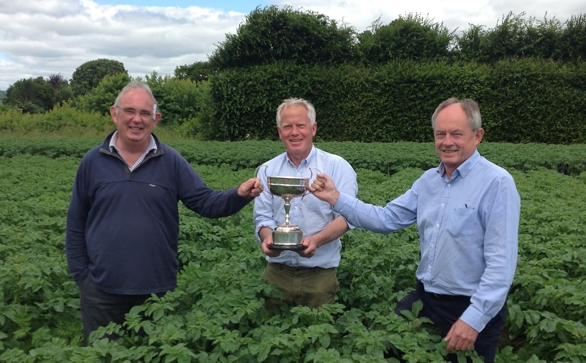 From left to right:  Jonathan Young from Merlin Produce Group, Bill Smith from Park Farm and Richard Mussett of McCain Foods GB