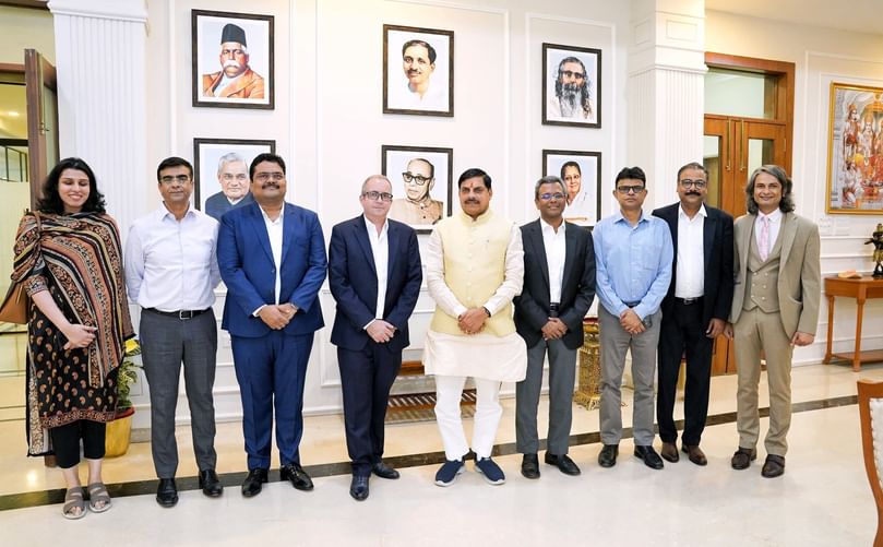 McCain Foods executives with Chief Minister Dr. Mohan Yadav and state officials during discussions on a landmark INR 4,000 crore (USD 480 million) investment project