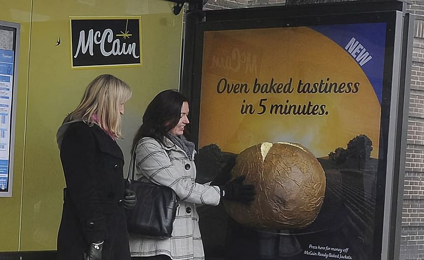 McCain cooks up potato-scented bus stop campaign