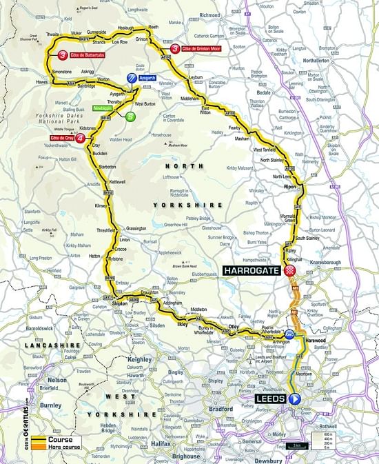 Stage one of the Tour the France in Yorkshire