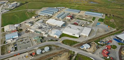 Aerial view of McCain Foods - Timaru