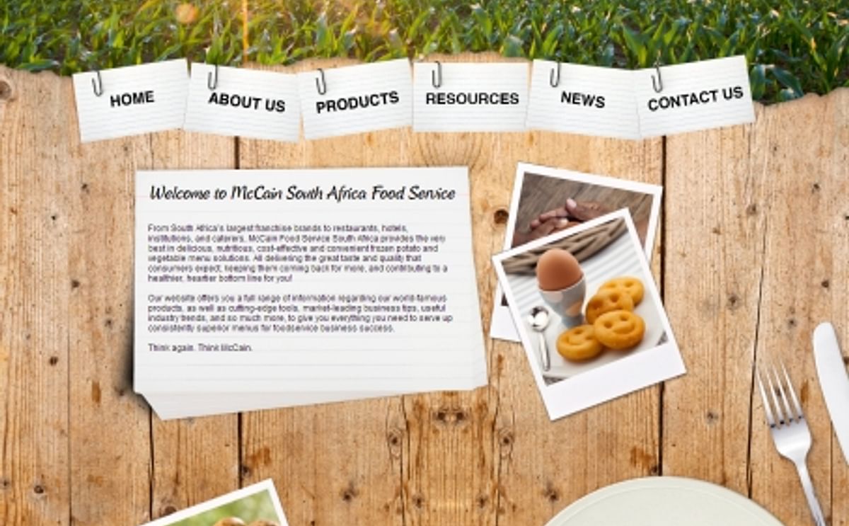 McCain Foods South Africa launches new website to serve the Food Service industry
