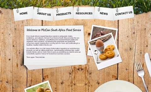 McCain Foods South Africa launches new website to serve the Food Service industry McCain Foods South Africa launches new website to serve the Food Service industry