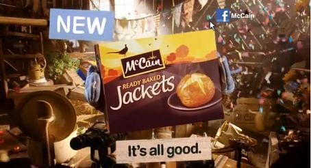 Ad for the McCain Ready Baked Jackets   