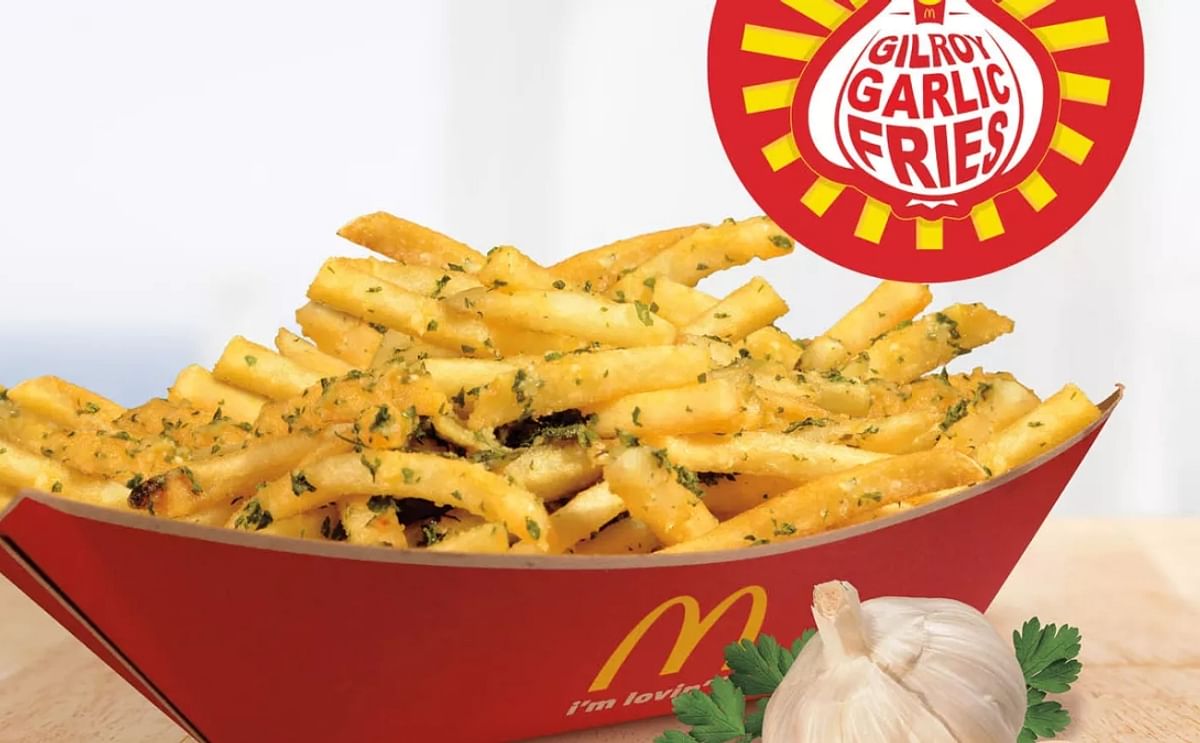 The new fries are made-to-order in McDonald's kitchens where restaurant employees toss French fries in stainless steel bowls with a purée mix of garlic from Gilroy, California as well as other ingredients including olive oil, parmesan cheese, parsley and