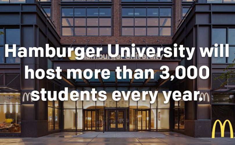 The new Headquarters will include McDonald's flagship Hamburger University (HU), providing state-of-the-art learning for the company’s employees and future leaders. The new Headquarters will include McDonald's flagship Hamburger University (HU), providing state-of-the-art learning for the company’s employees and future leaders.