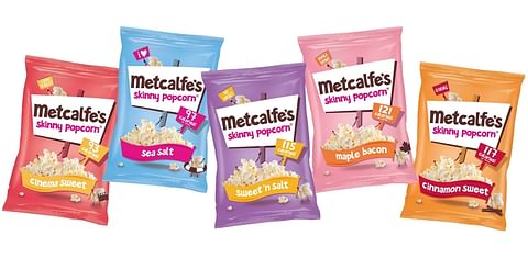 Metcalfe’s skinny reveals new packaging design