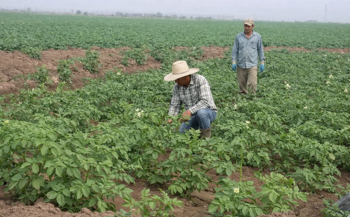 La siembra de papa en Sinaloa supera las 15.000 hectáreas y, junto con el crecimiento en Sonora, genera preocupación por una posible sobreoferta y saturación de los mercados nacionales en la próxima cosecha, en un contexto de incertidumbre climática. La siembra de papa en Sinaloa supera las 15.000 hectáreas y, junto con el crecimiento en Sonora, genera preocupación por una posible sobreoferta y saturación de los mercados nacionales en la próxima cosecha, en un contexto de incertidumbre climática.
